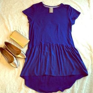 Anthropologie Blue Tunic